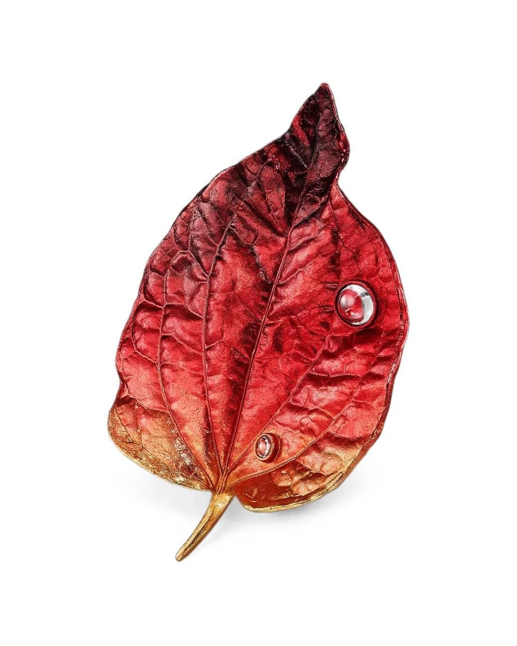 Anabela Chan Black Autumn Leaf Brooch
