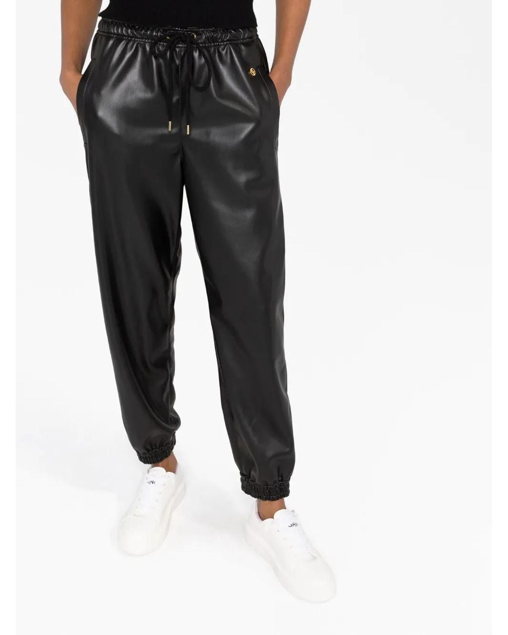 Stella McCartney Black Drawstring-waist Track Pants