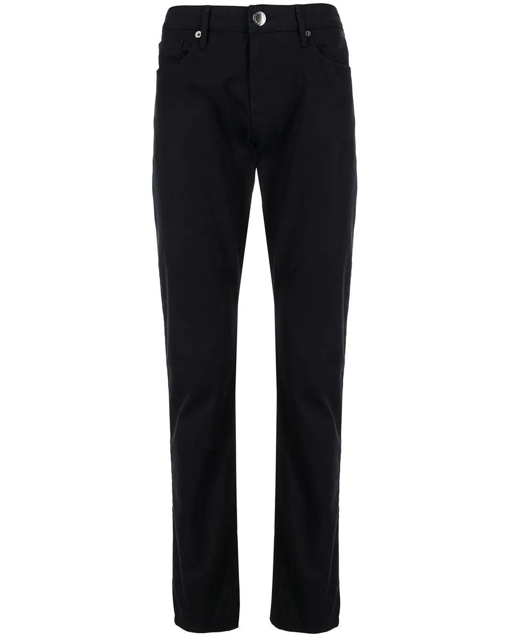 Emporio Armani Blue Mid-rise Straight-leg Jeans for men
