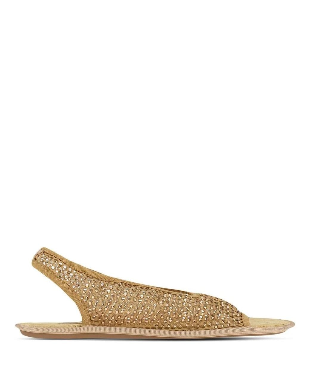 Ferragamo Natural Anio Nomadic Stories Slingback Sandals