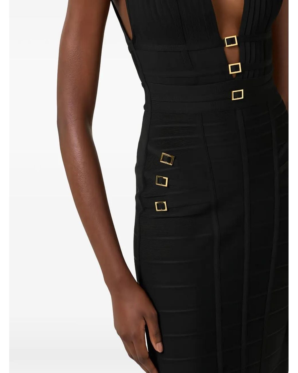 Elisabetta Franchi Black Carpet 3D Knit Dress