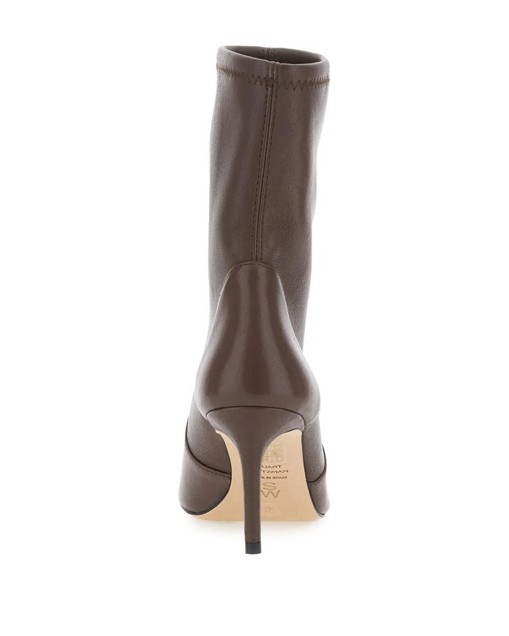 Stuart Weitzman Brown Bottines Stuart Power À Bout Pointu
