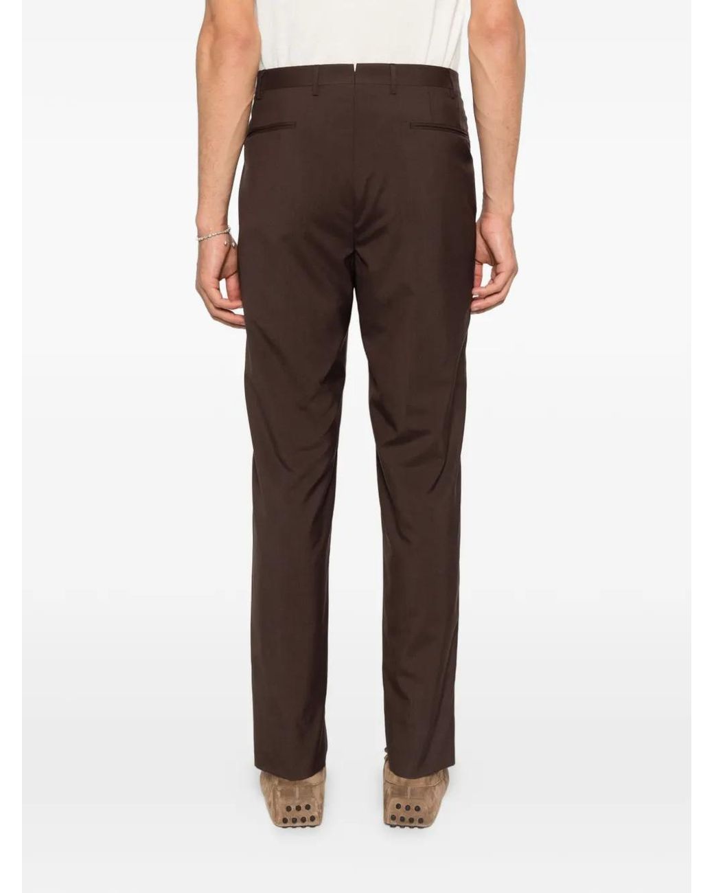 Corneliani Black Pleated Trousers for men