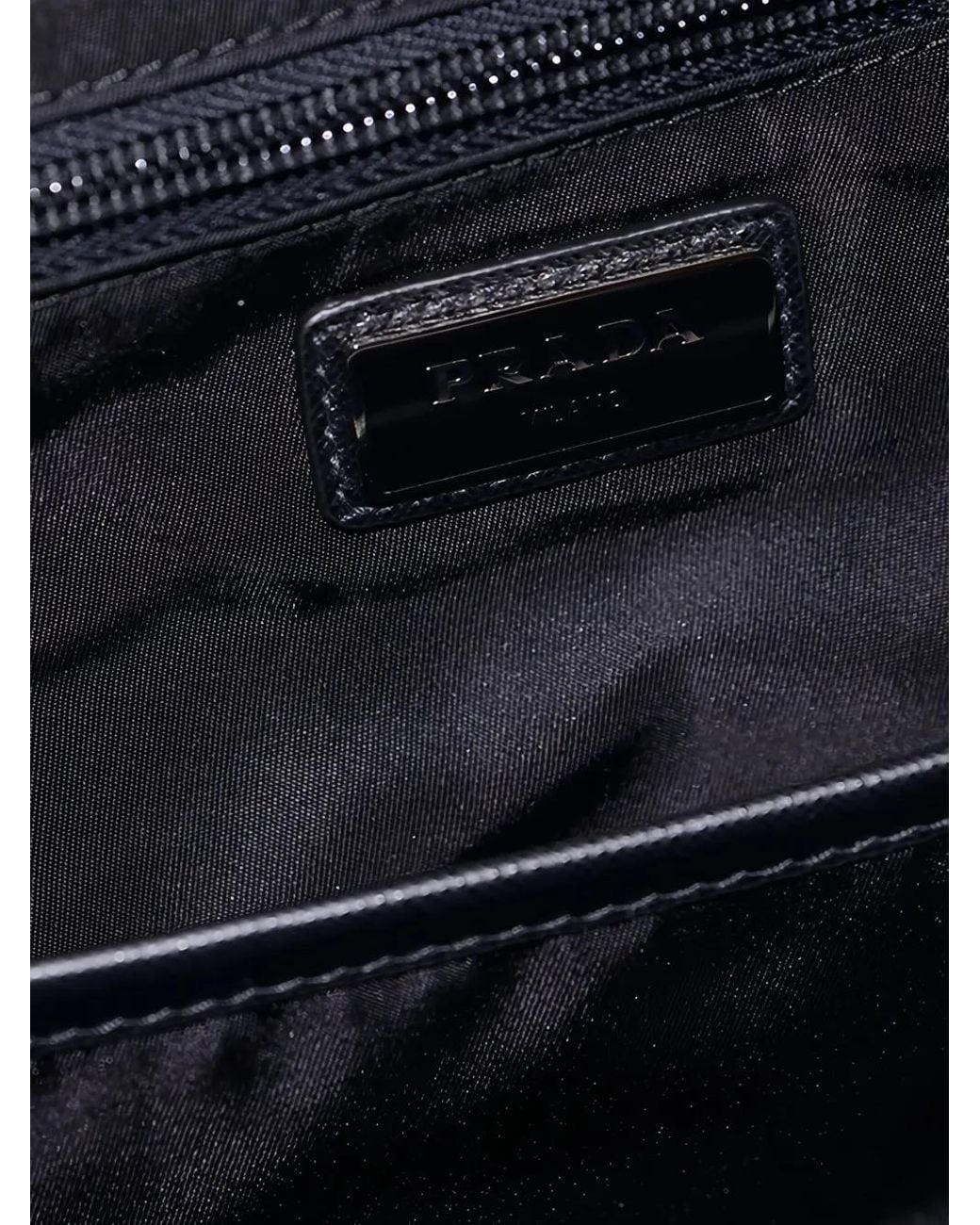 Prada Green Logo-Plaque Backpack for men