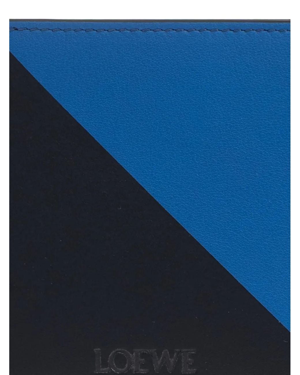 Loewe Blue Two-Tone Leather Wallet for men