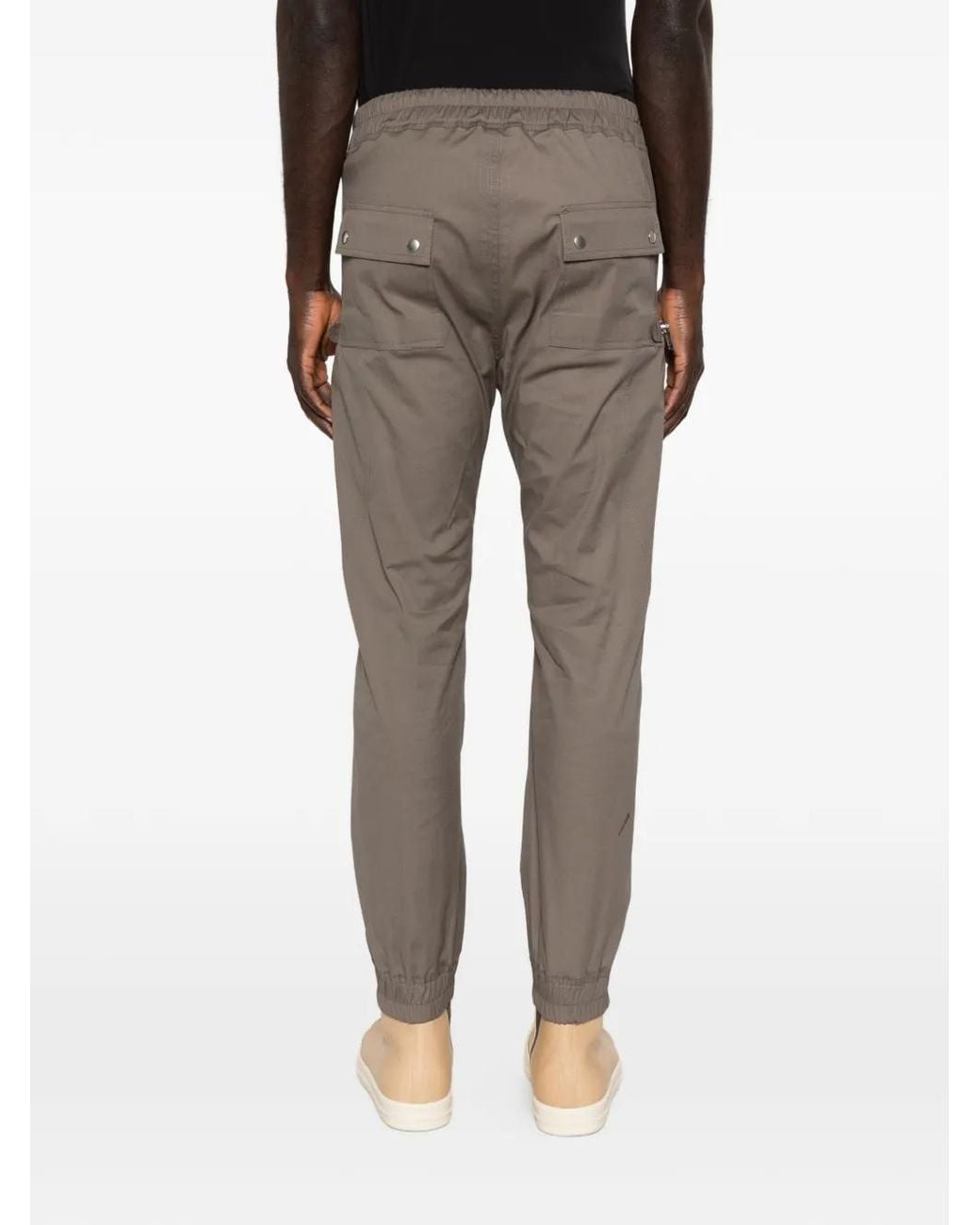 Rick Owens Gray Bauhaus Zip-Pocket Trousers for men