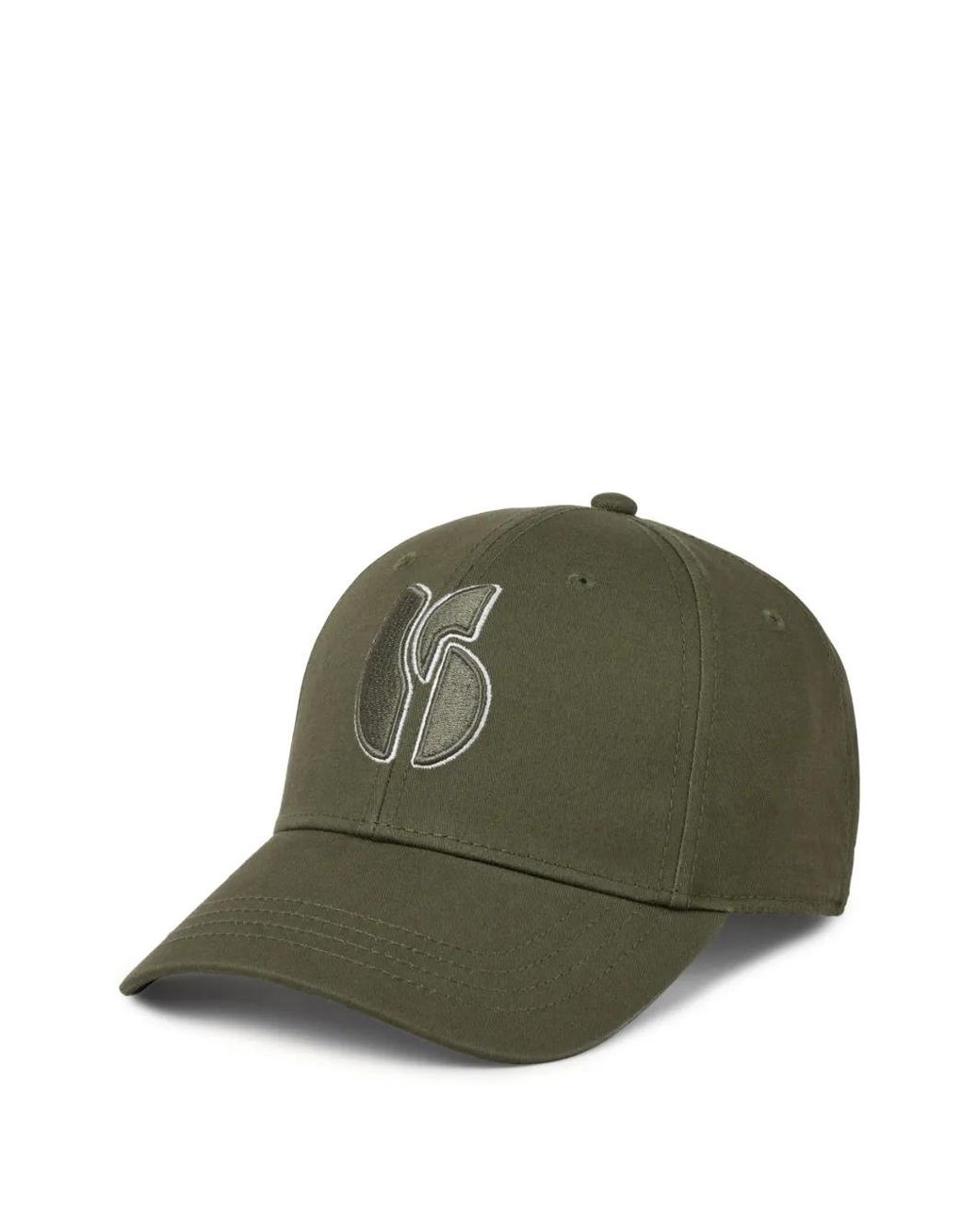 Ba&sh Green Heloa Logo-Embroidered Baseball Cap