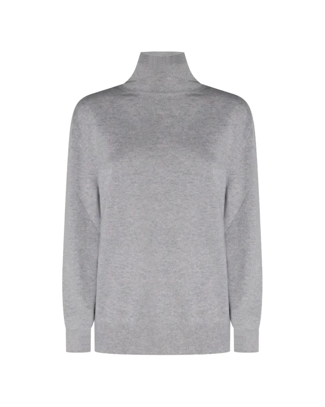 Malo Gray High-Neck Sweater