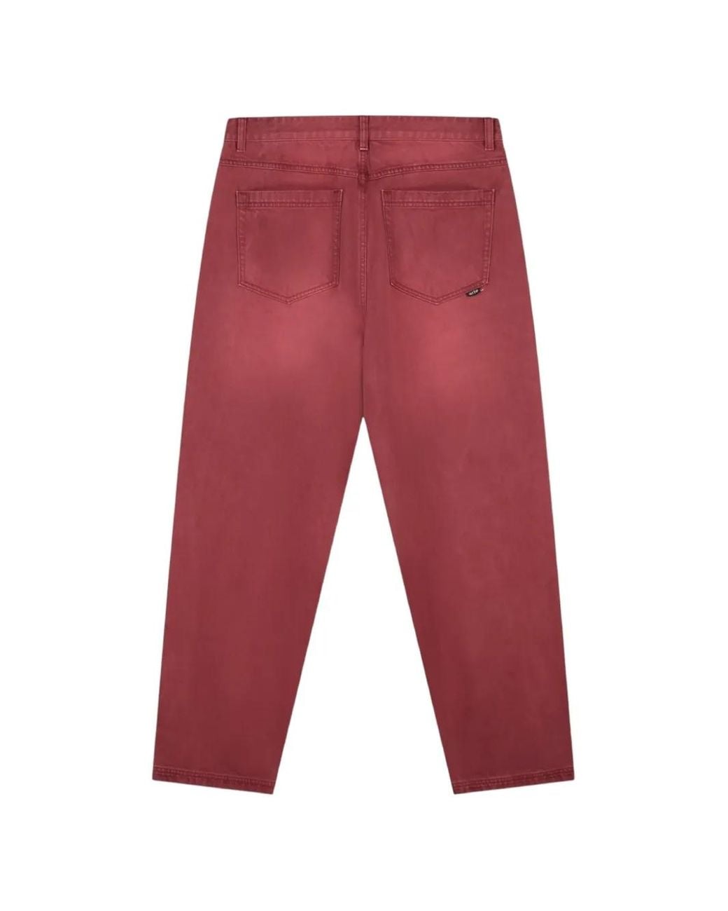 Arte' Red Jean Ample À Effet Délavé for men