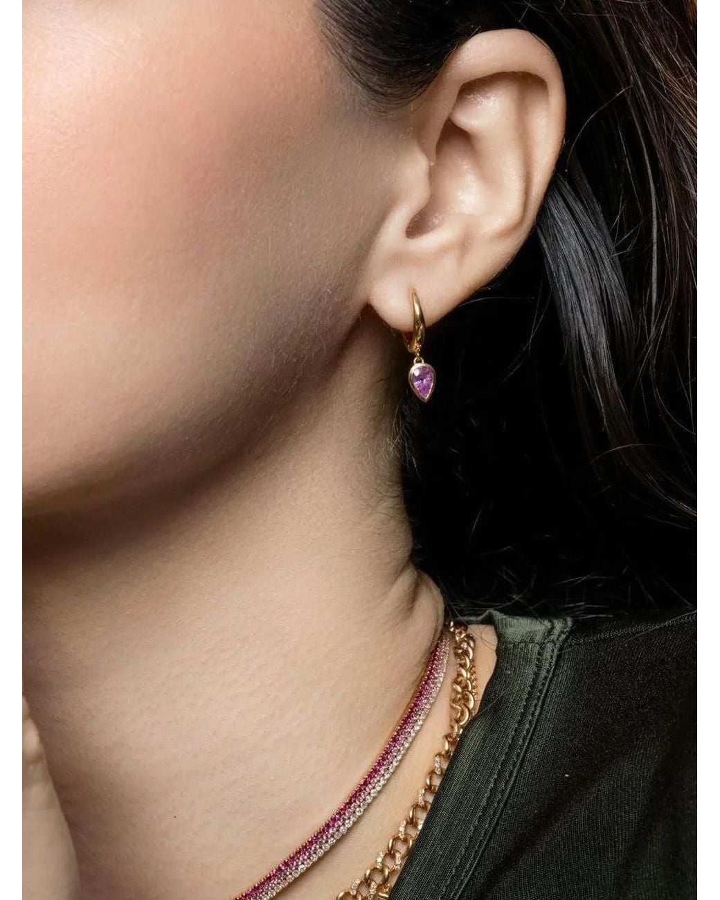 SHAY Black Sapphire Drop Earrings