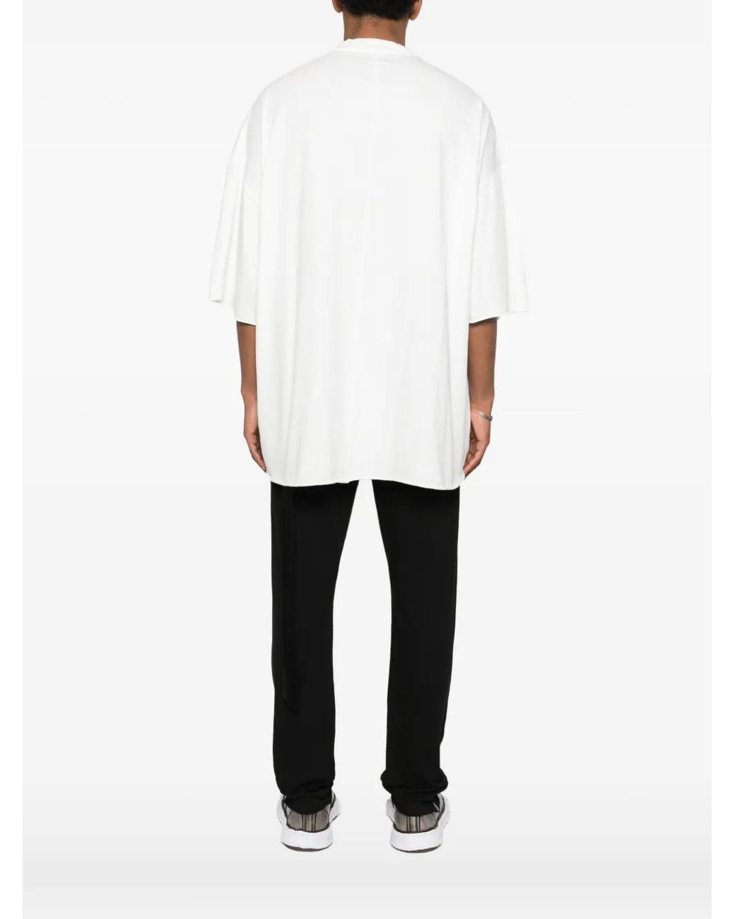 Rick Owens White Crew-Neck Short-Sleeve T-Shirt for men