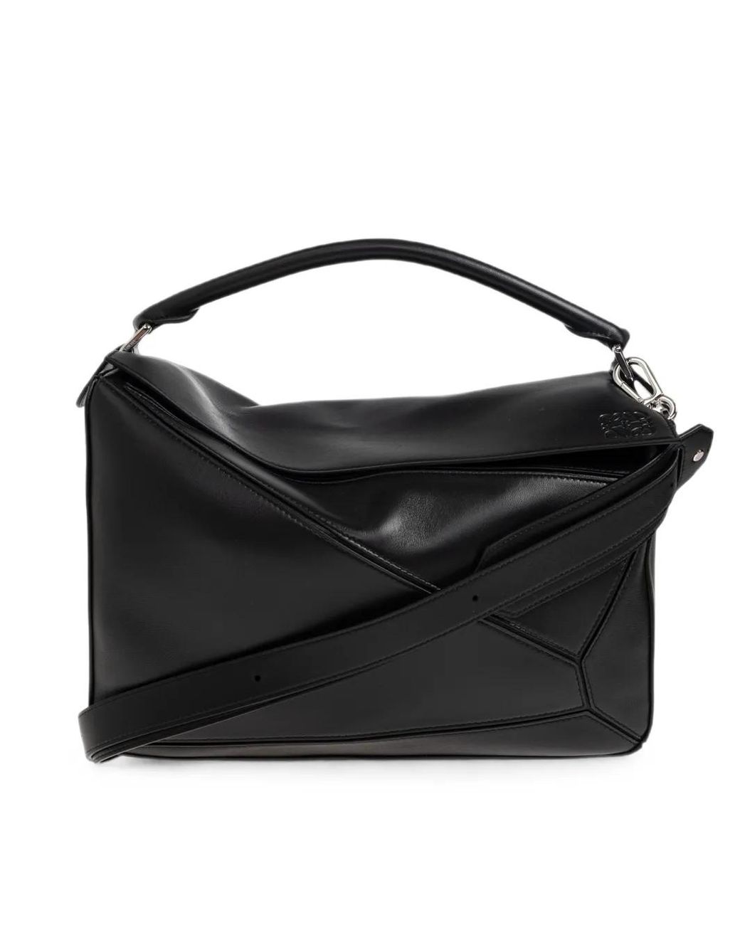 Loewe Black Large Featherlight Puzzle Shoulder Bag for men