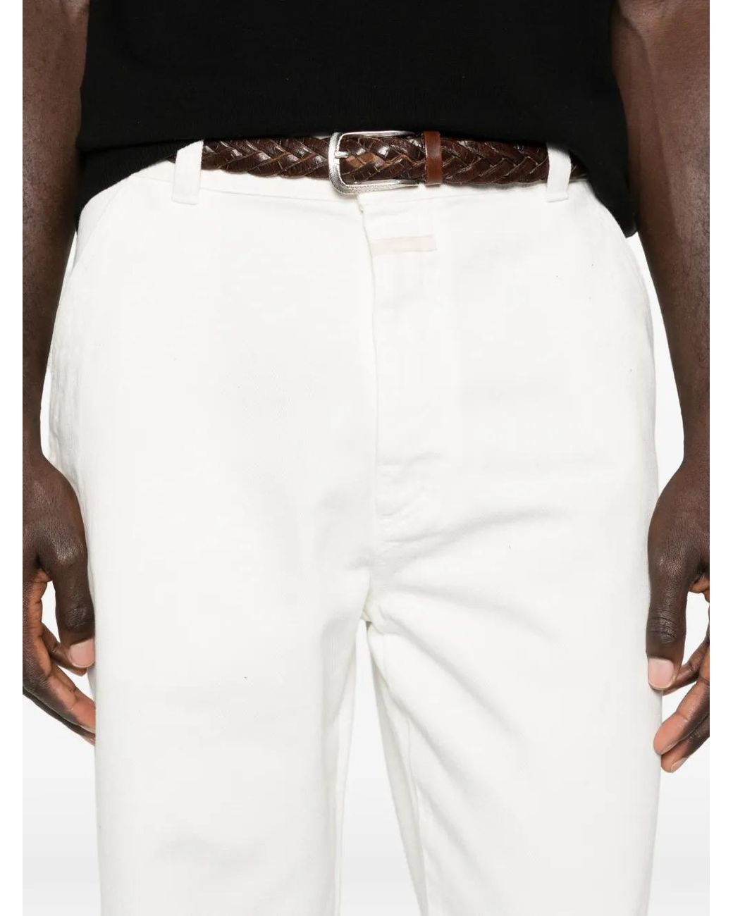 Closed White Toledo Tapered Jeans for men