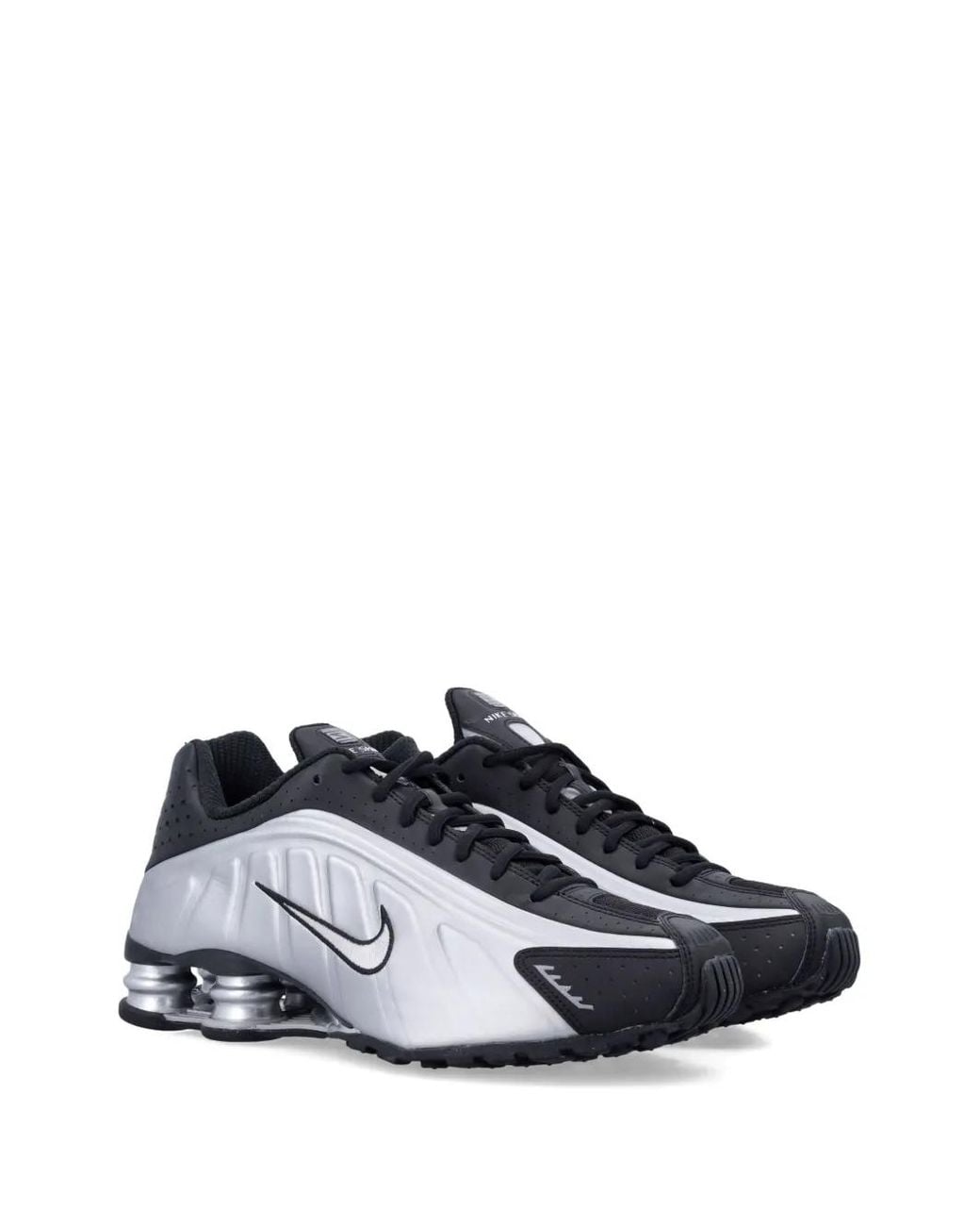 Nike White Shox Metallic Trainers