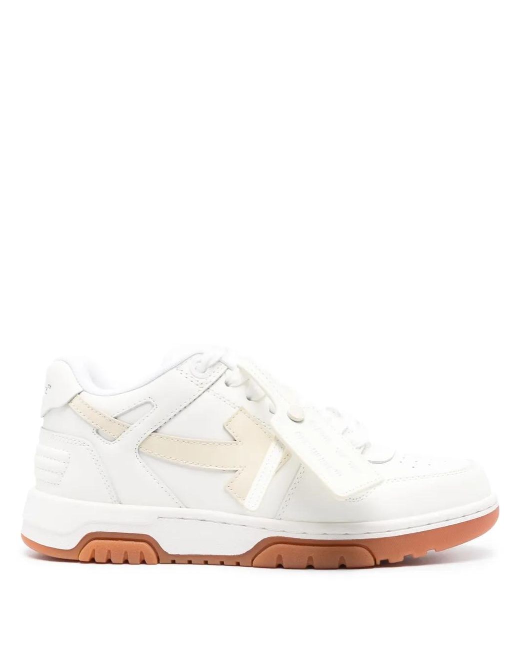 Off-White c/o Virgil Abloh White Out Of Office Leather Sneakers