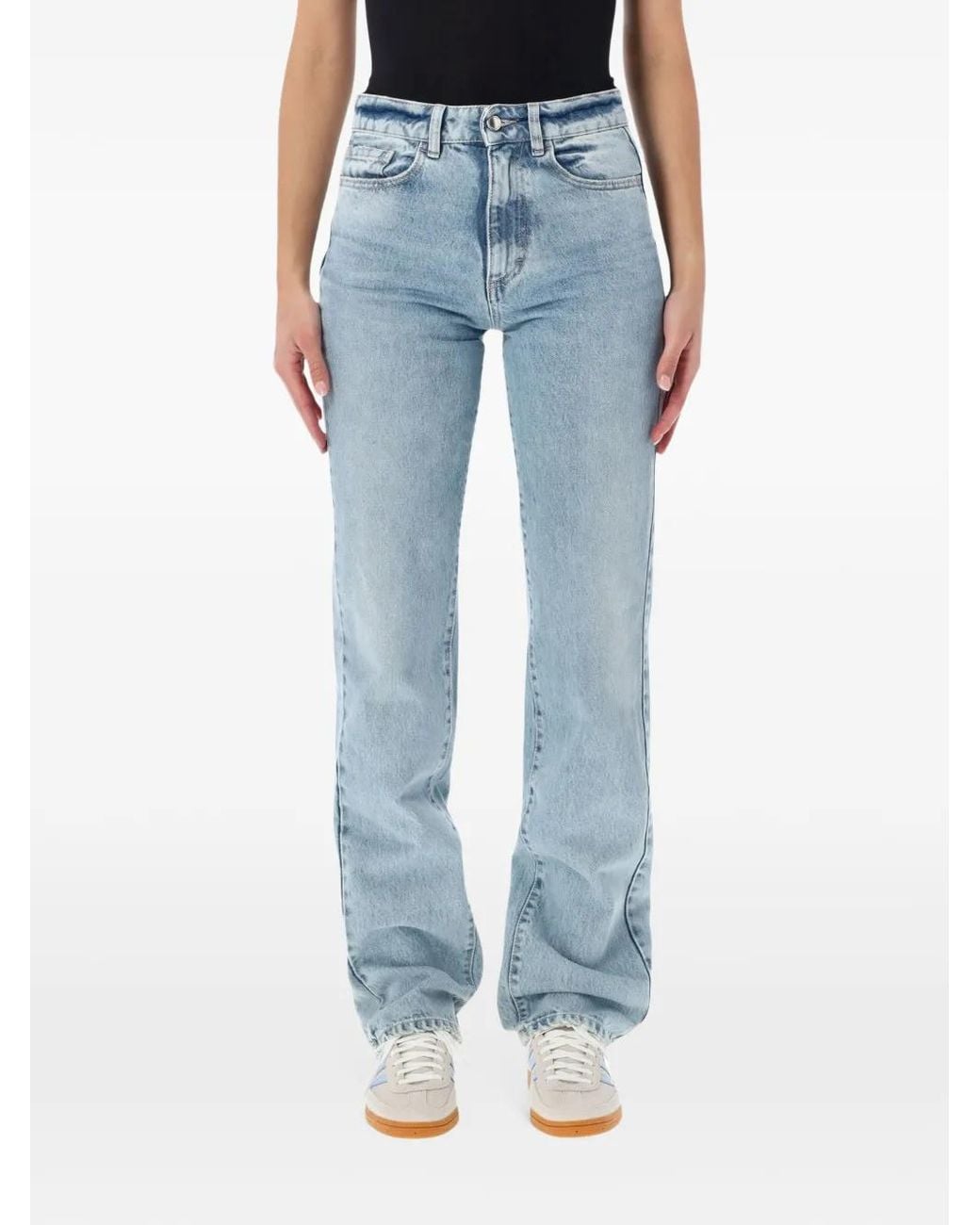 ICON DENIM Blue Foxy Star-Embroidered Jeans