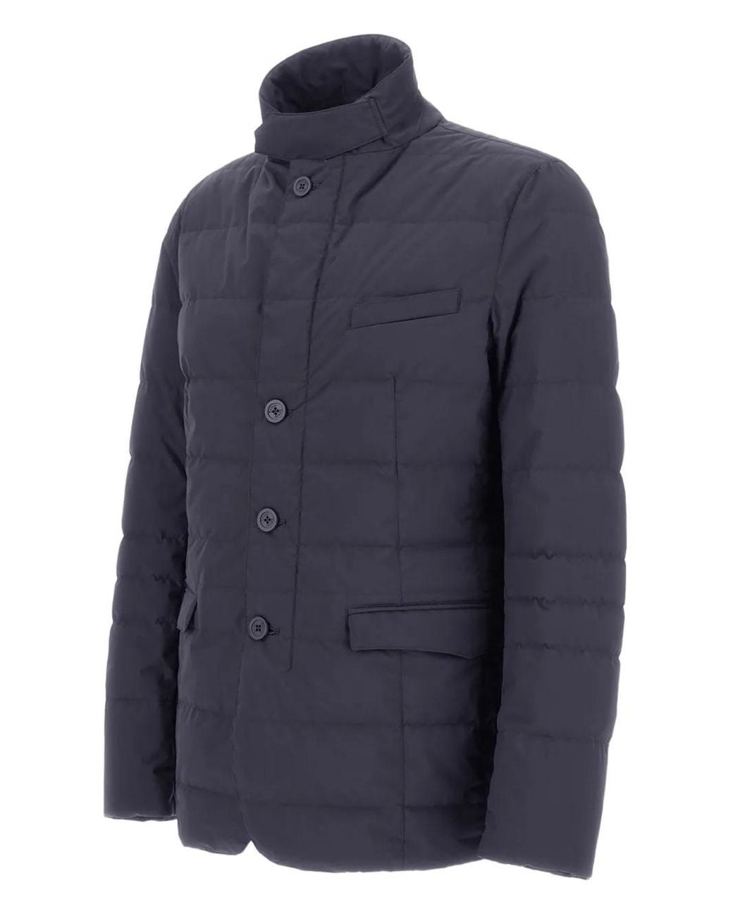 Blazer Imbottito Vestibilità Slim di Herno in Blue da Uomo