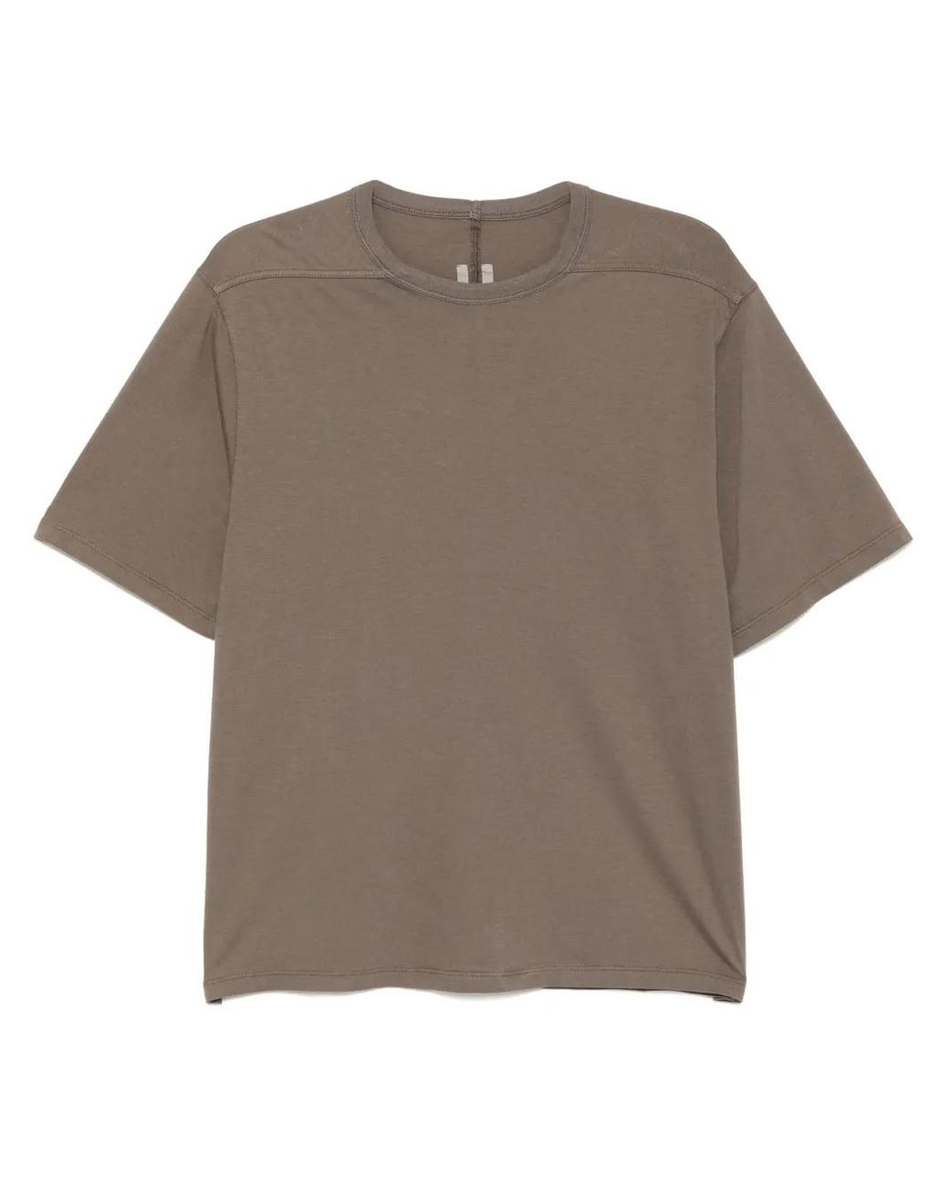 Rick Owens Brown Relaxed-Fit Short Sleeve T-Shirt With Design