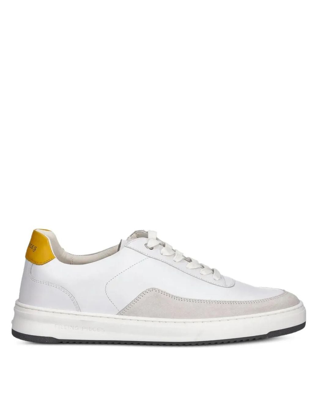 Filling Pieces White Mondo Squash Leather Sneakers for men