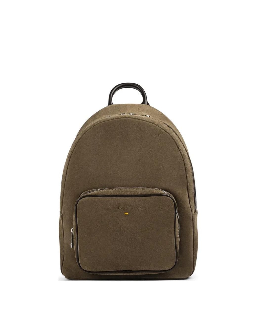 Doucal's Brown Suede Backpack for men