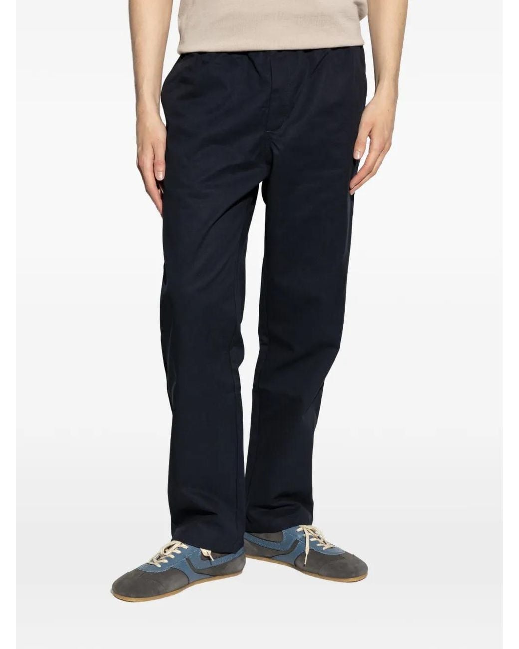 Samsøe & Samsøe Blue Elasticated-Waist Trousers for men