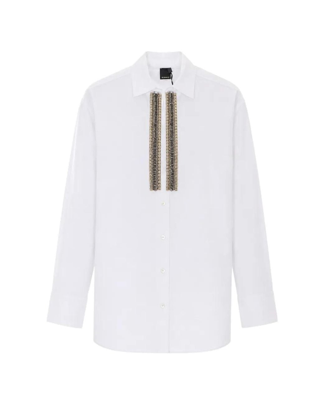 Pinko White Long-Sleeve Shirt