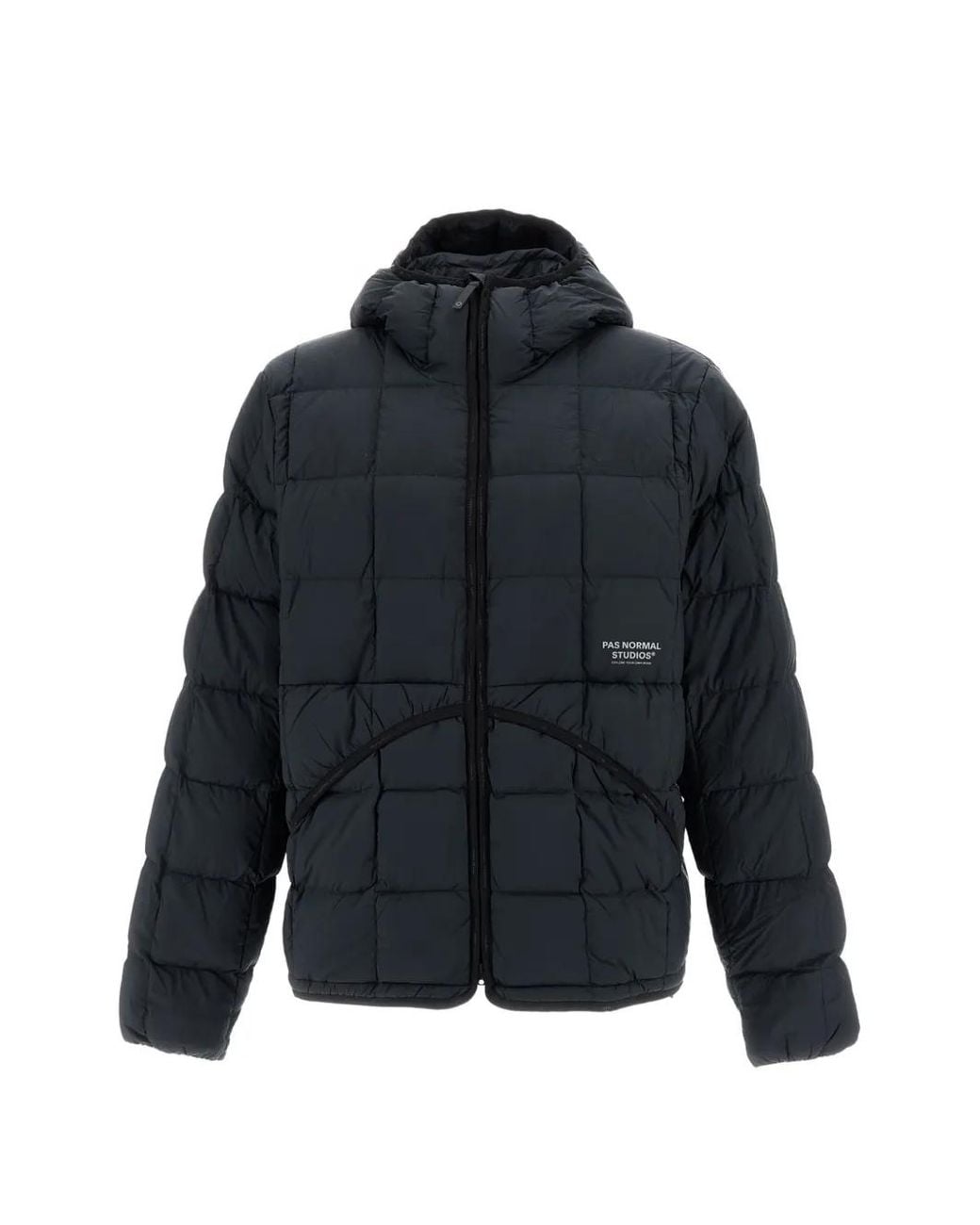 Pas Normal Studios Blue Off-Race Quilted Hooded Jacket for men