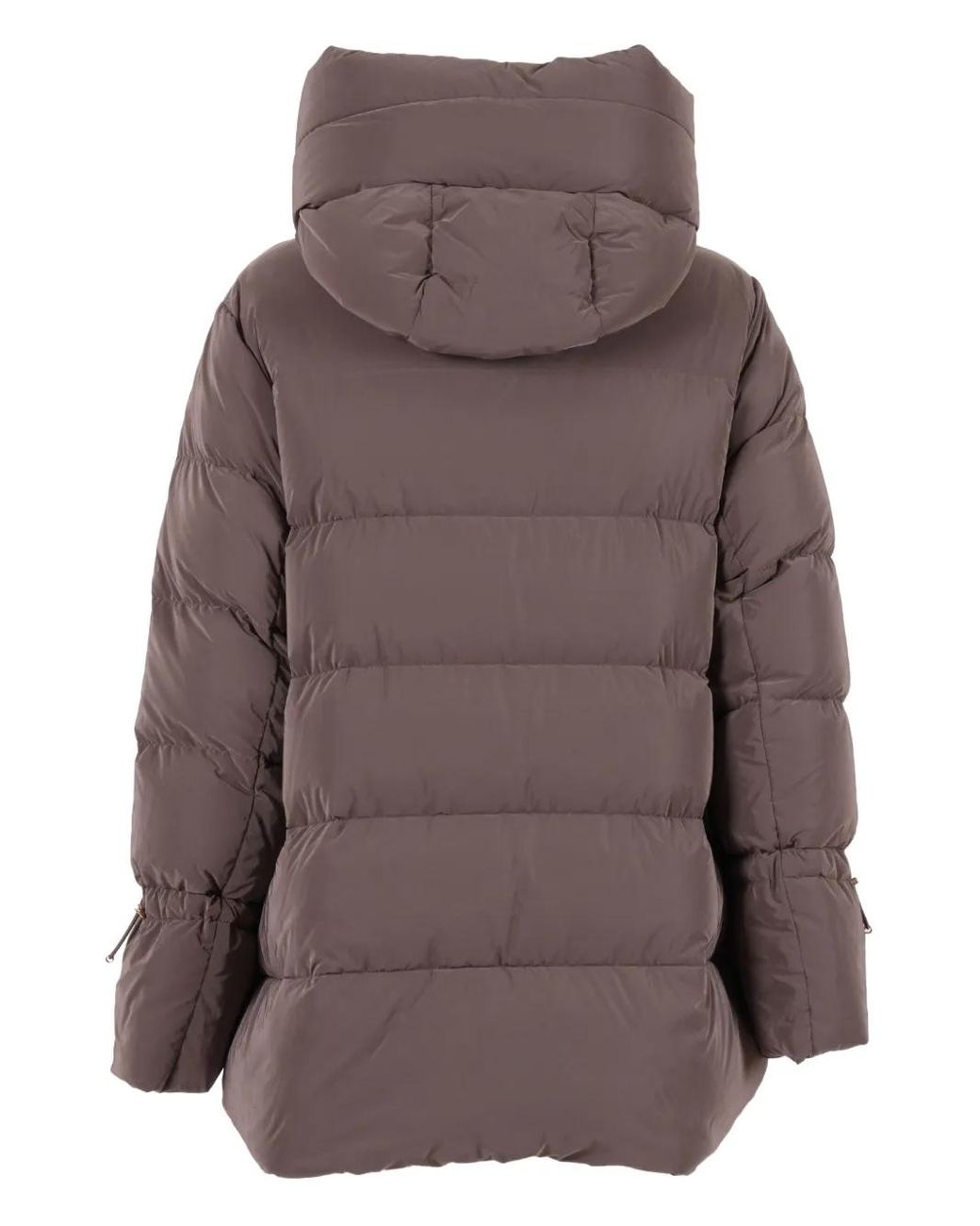 Moorer Brown Gadia Hooded Puffer Jacket