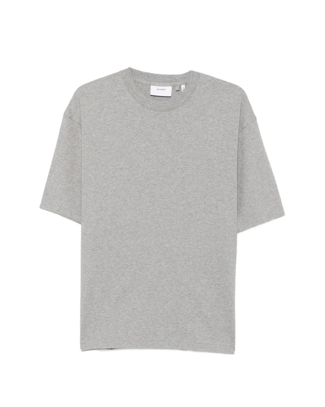 Axel Arigato Gray Baseline Logo-Print Cotton T-Shirt for men