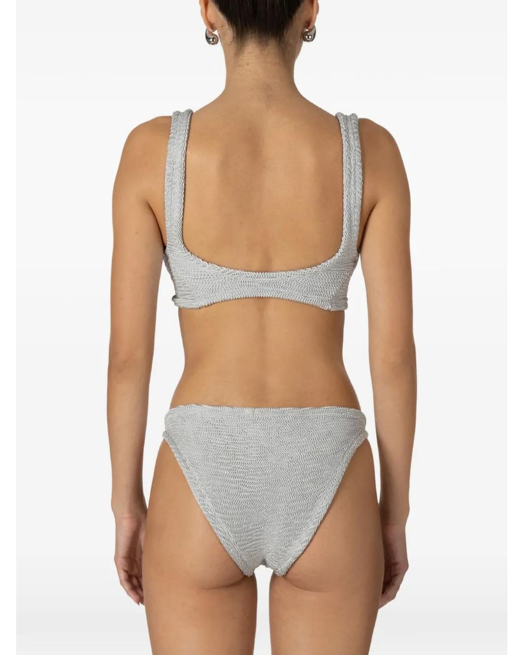 Paramidonna White Bikini Donika À Effet Froissé