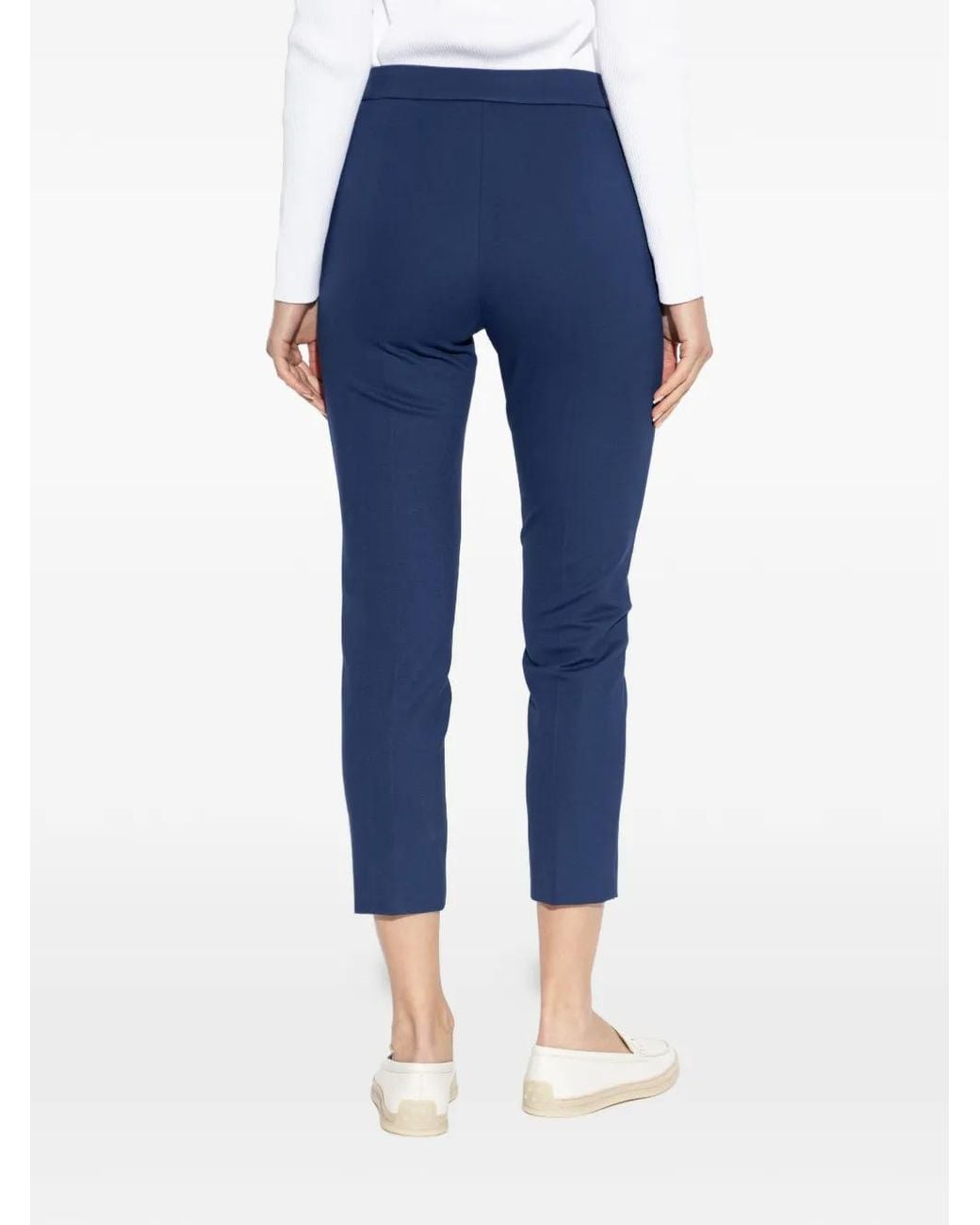 Max Mara Blue Pegno Tailored Trousers