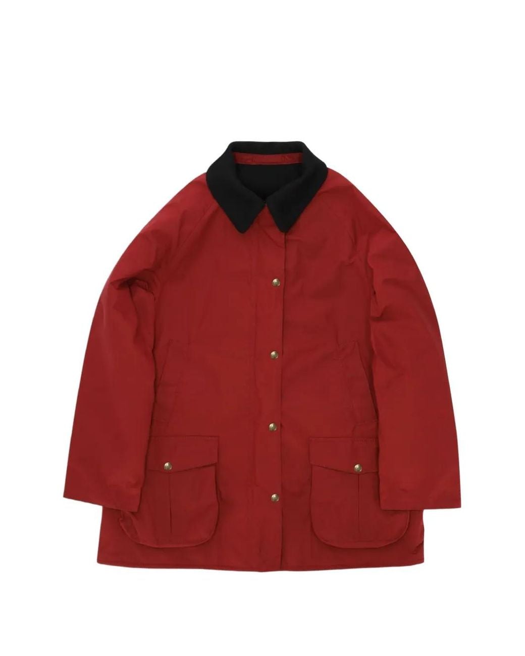 Fortela Red Floriane Waxed-Finish Jacket