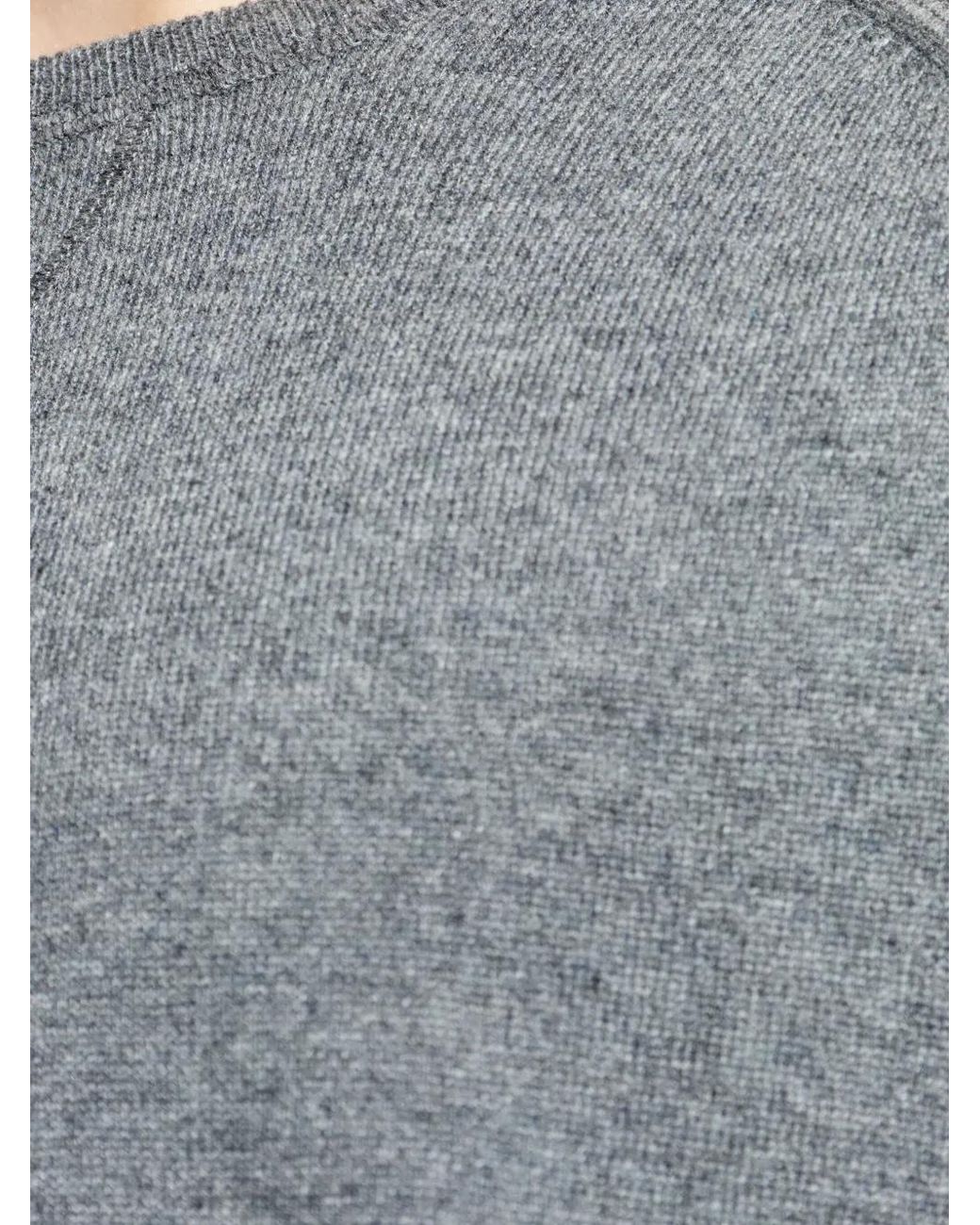 Officine Generale Gray Raglan-Sleeve Sweater for men