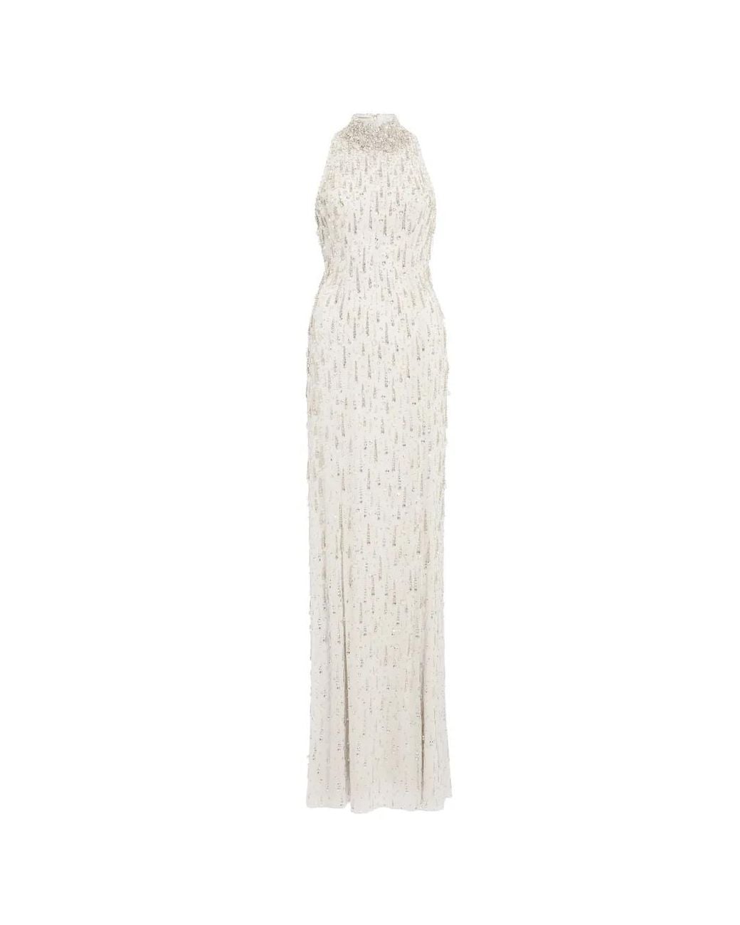 Jenny Packham White Robe Longue Santa Fe