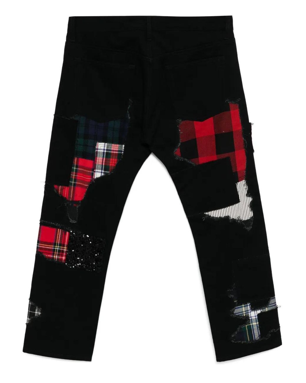 Junya Watanabe Black Jean À Design Patchwork for men