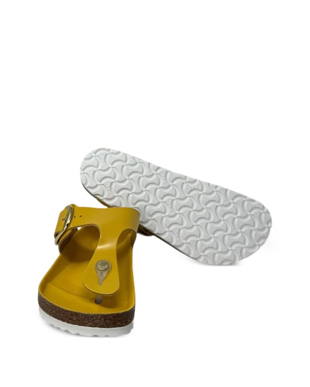 Birkenstock Yellow Gizeh Big Buckle Sandals