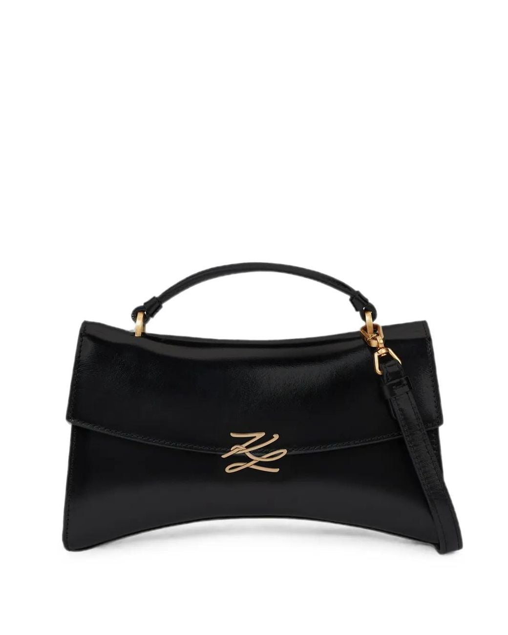 Karl Lagerfeld Black K/Autograph Top-Handle Crossbody Bag