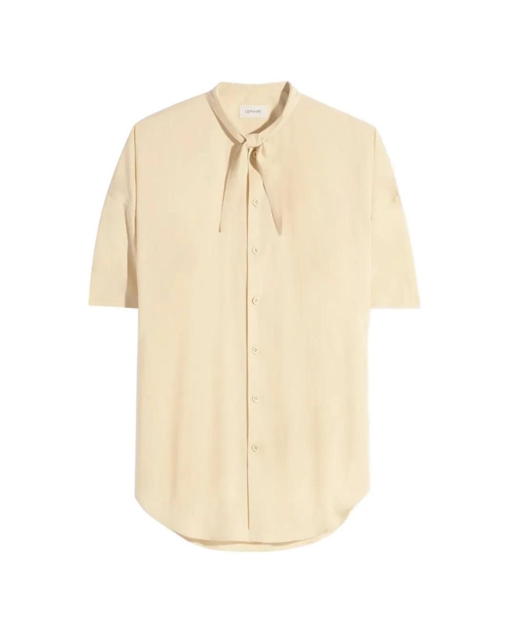 Lemaire White Foulard Short-Sleeve Shirt