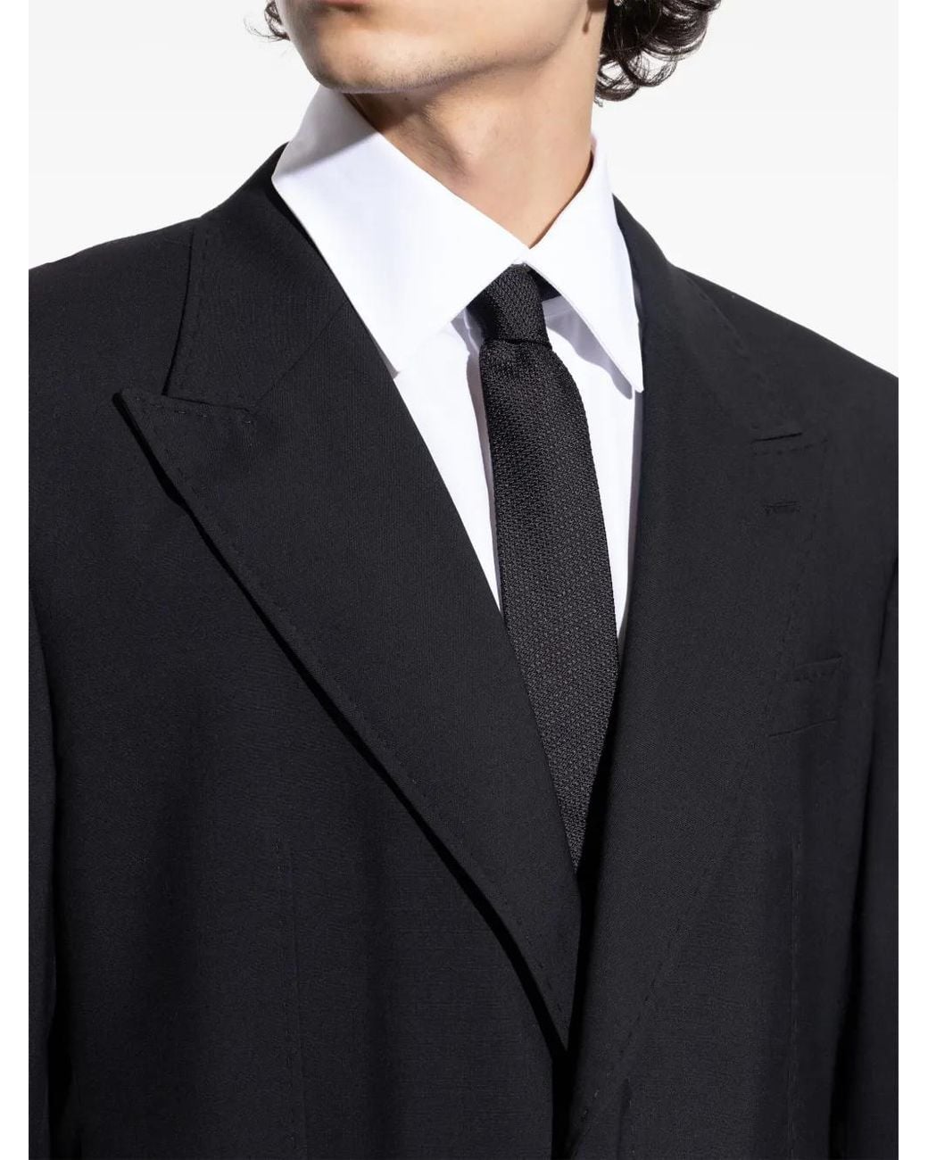 Moschino Black Silk Tie for men