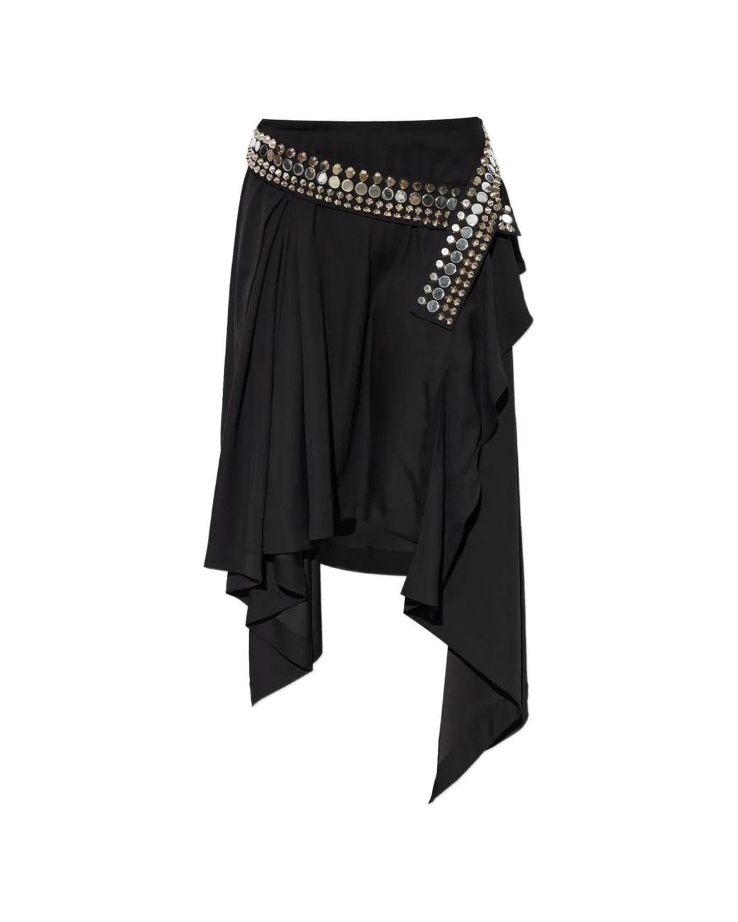 IRO Black Vanopia Stud-Embellished Mini Skirt