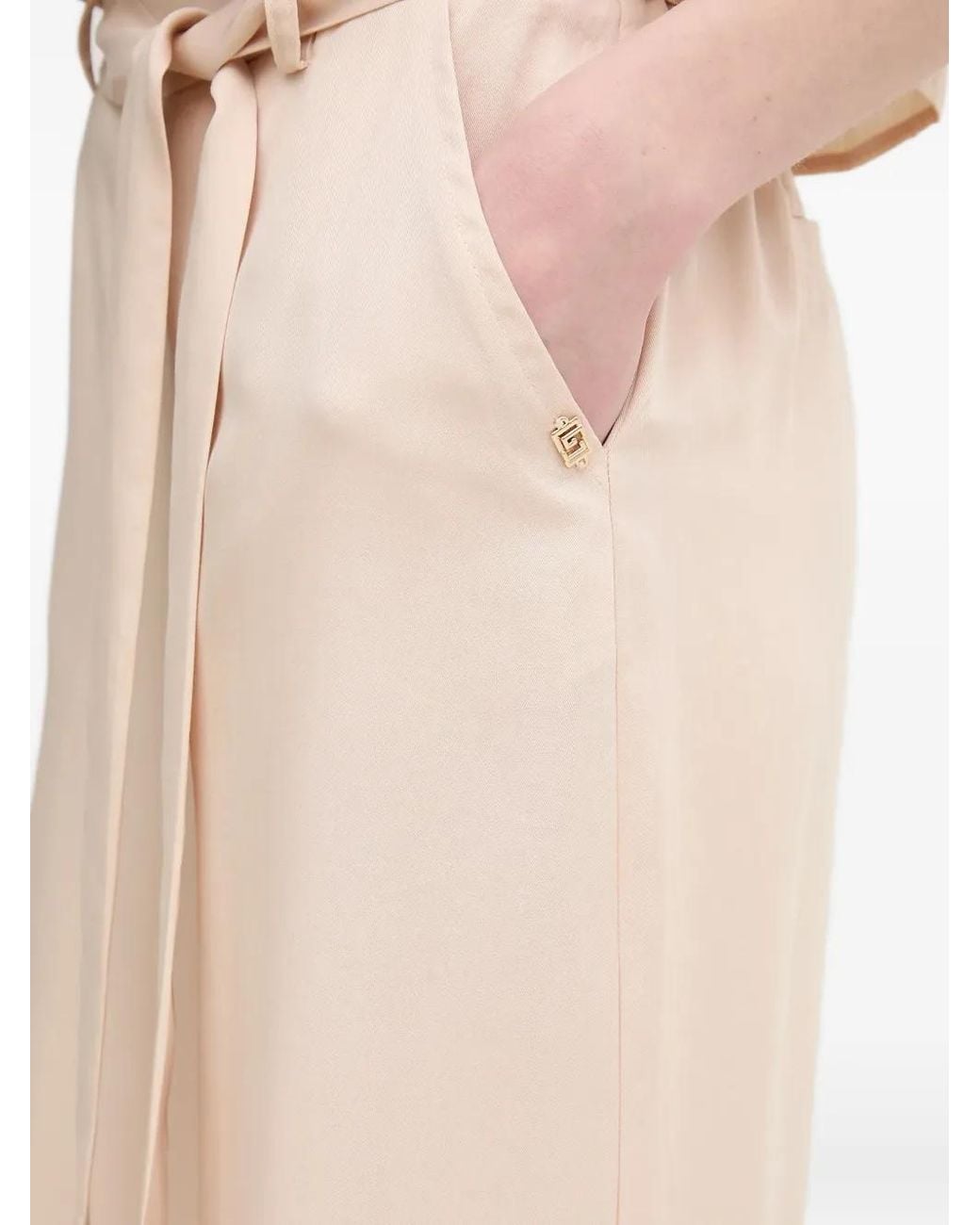 GAUDI Natural Tie Waist Trousers