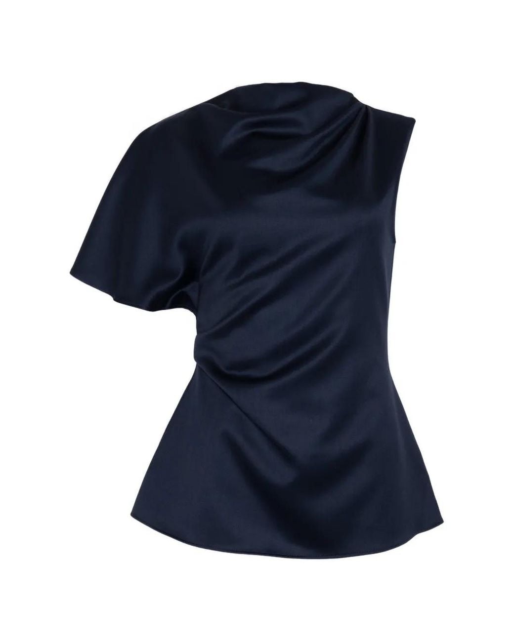 Roksanda Blue Haut Drapé Nomi À Design Asymétrique