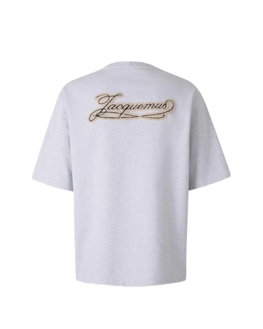 Jacquemus White Logo-Patch T-Shirt for men