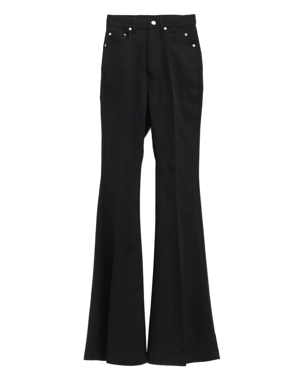 Rick Owens Black Temple Flared Trousers
