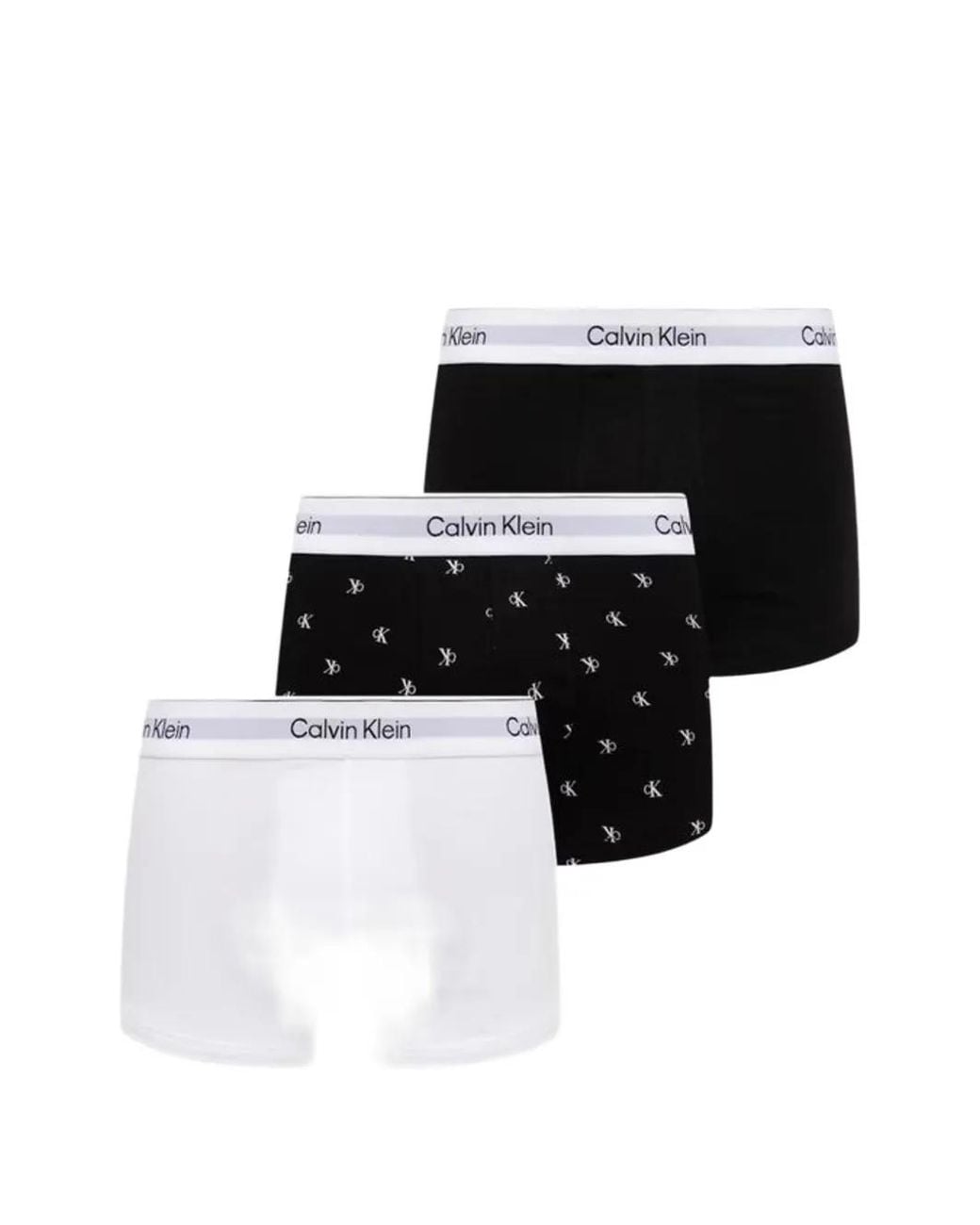 Calvin Klein Black Icon Logo-Print Cotton Boxers (Pack Of 3) for men