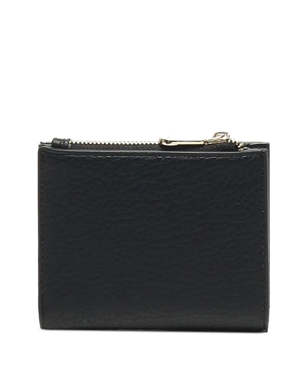 V73 Black Logo-Plaque Zip-Top Wallet