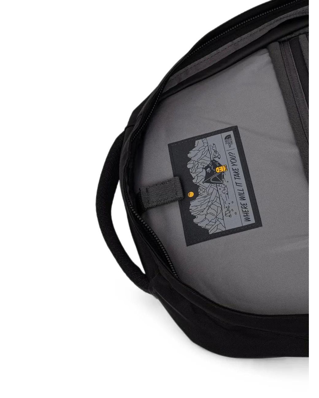 The North Face Black Fall Line Logo-Embroidered Backpack