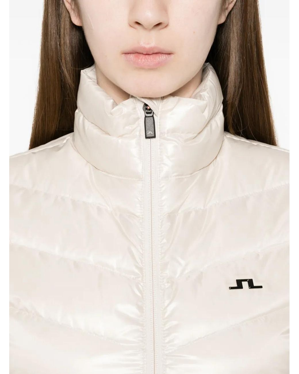 J.Lindeberg White Lara Light Down Gilet