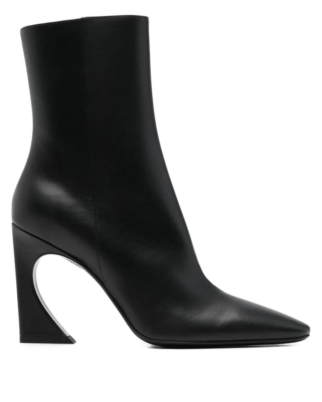 Botines Arco Con Puntera En Punta Fendi de color Black