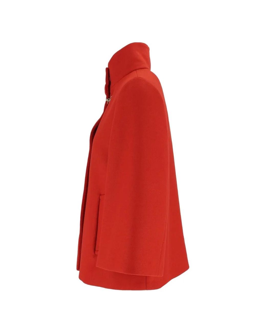 Fay Red Veste À Col Montant